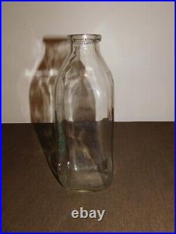 Vintage Dzembo's Dairy Troy Ny 1 Quart Milk Bottle