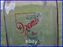 Vintage Dzembo's Dairy Troy Ny 1 Quart Milk Bottle