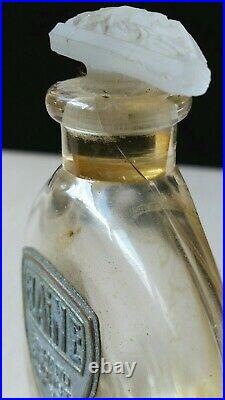 Vintage ELAINE Glass Vanity Perfume Bottle By Richard Hudnut New York