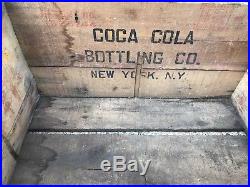Vintage Early 1920s Drink Coca Cola Wood bottle Crate New York City