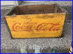 Vintage Early 1920s Drink Coca Cola Wood bottle Crate New York City