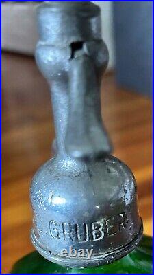 Vintage FRANK GRUBER JAMESTOWN BOTTLING Jamestown NY Seltzer -Bottle