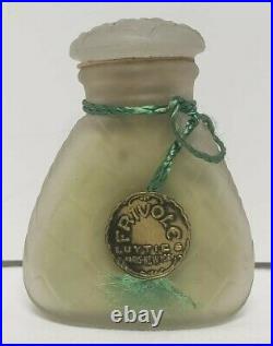 Vintage Frivole Luyties Sachet Paris New York Sealed Bottle of Powder