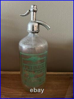 Vintage Glass J MILLER Sparkl'g Seltzer Water COCA COLA Bottling NY 61 Bottle