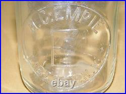 Vintage H C Empie Liberty Ny 1 One Quart Milk Bottle