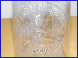 Vintage Isaac W Rushmore Brooklyn Ny 1 One Quart Milk Bottle