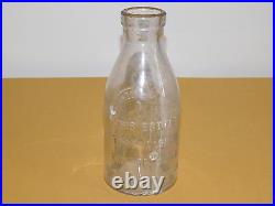 Vintage Isaac W Rushmore Brooklyn Ny 1 One Quart Milk Bottle