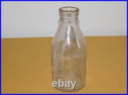 Vintage Isaac W Rushmore Brooklyn Ny 1 One Quart Milk Bottle