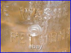 Vintage Isaac W Rushmore Brooklyn Ny 1 One Quart Milk Bottle