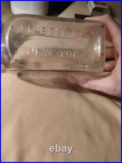 Vintage J. M Bell & Co. New York Square Bottle