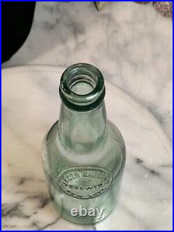 Vintage Jacob Ruppert Brewer NY Beer Bottle. (Aqua) Old NY Yankees Owner c. 1932