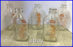 Vintage Lipe's Dairy Guernsey Farms Manlius NY 1/2 Gallon Milk Bottles Case