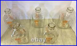 Vintage Lipe's Dairy Guernsey Farms Manlius NY 1/2 Gallon Milk Bottles Case