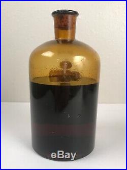 Vintage Locust Oil For Cream Glass Bottle Heine & Co Leipzig New York