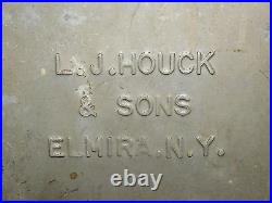 Vintage Metal Milkman Front Door L J Houck & Sons Elmira Ny Milk Bottle Box