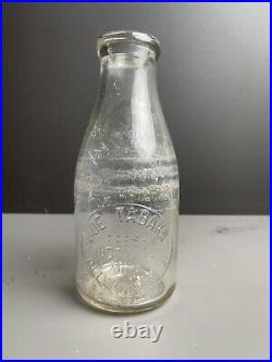 Vintage Milk Bottles And Metal Carrier From New York & New Jersey