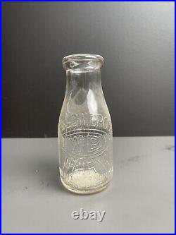 Vintage Milk Bottles And Metal Carrier From New York & New Jersey