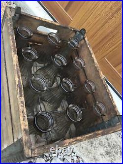 Vintage Milk Crate & Bottles Arshamomaque Dairy Greenport Long Island New York