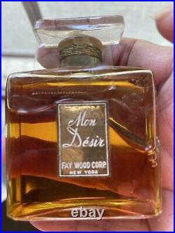 Vintage Mon Dsir Sealed Full perfume bottle By Fay wood NY