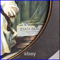 Vintage Monk Art Advertisement Empire State Wine Co State Seal Bottles New York