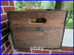 Vintage Moore & Quinn Brewers Syracuse Ny Wooden Crate Wood Box Beer Bottle