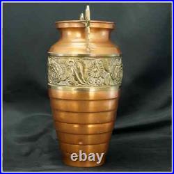 Vintage New York Art Deco Streamline Copper Vase