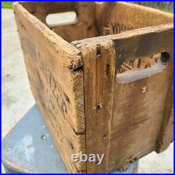 Vintage New York Seltzer Water Co Wood Wooden Crate Detroit Michigan 16x12x10