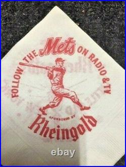 Vintage Original Rheingold Extra Dry Beer Bottle Can Openers + NY Mets Napkins
