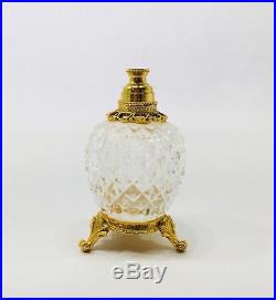 Vintage Ornate Gold & Crystal STYLE BUILT NY Perfume Bottle