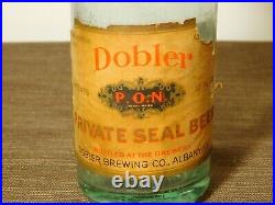 Vintage Paper Label Dobler Brewing Co Albany Ny Private Seal Beer Bottle