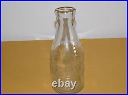 Vintage Peerless Dairies Endicott Ny 1 One Quart Milk Bottle