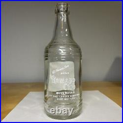 Vintage Ramapo Club Beverages ACL Soda Glass Bottle Suffern Bottling NY Antique