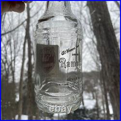 Vintage Ramapo Club Beverages ACL Soda Glass Bottle Suffern Bottling NY Antique