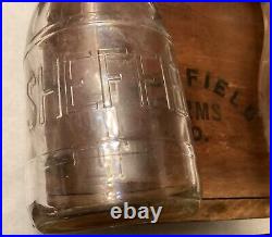 Vintage SHEFFIELD FARMS- NEW YORK Milk Bottle and Box ORIGINAL