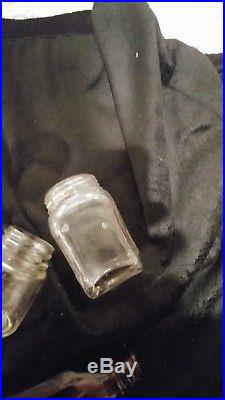 Vintage Small 2 7/8 VASELINE Jelly Glass Jar Chesebrough NY totals 4 others