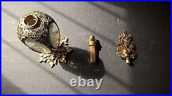 Vintage Stylebuilt NY 24K Gold Plated Filigree Perfume Bottle With Stopper