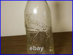Vintage The Hedrick Brewing Co Albany Ny Blob Top Clear Beer Bottle