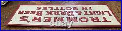 Vintage Trommer's Light & Dark Beer in Bottles Sign Jawin Brooklyn NY Trommers