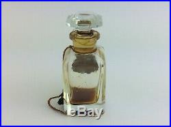 Vintage Used Le Parfum Ideal Houbigant New York Baccarat Bottle Empty Perfume