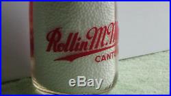 Vintage Very Rare Rollin M. Moore Dairy Farm Old Glass Milk Bottle Canton, Ny