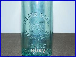 Vintage Wager Bros Troy Ny 8 Fl Oz Soda Bottle
