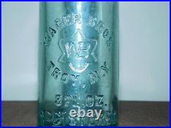 Vintage Wager Bros Troy Ny 8 Fl Oz Soda Bottle
