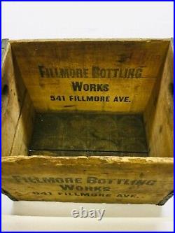 Vintage Wood Bottle Crate Fillmore Bottling Works Buffalo Ny Beer Soda Poliana
