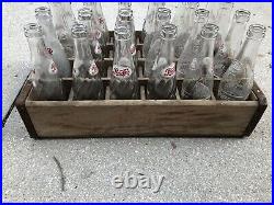 Vintage Wooden Pepsi Soda Crate 24 Bottles Wood Box Tonawanda NY