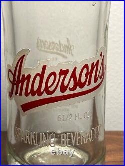 Vintage andersons acl soda bottle Rochester Ny