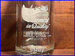 Vintage andersons acl soda bottle Rochester Ny