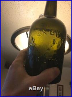 Vintage antique D A Knowlton Saratoga NY Mineral Bottle Perfect! Quart