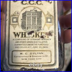 Vintage rare whiskey bottle From Christopher St & Greenwich St New York City