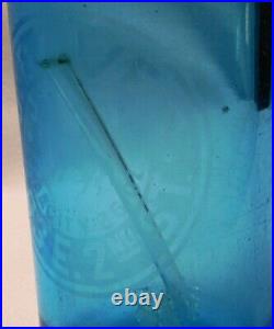 Vtg Blue J Dover New York Seltzer Water Glass Bottle 26 Oz Capacity