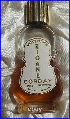 Vtg Corday Perfume Bottle Set Zigane Jet Toujours Moi Fame 1/2 oz. Paris NY